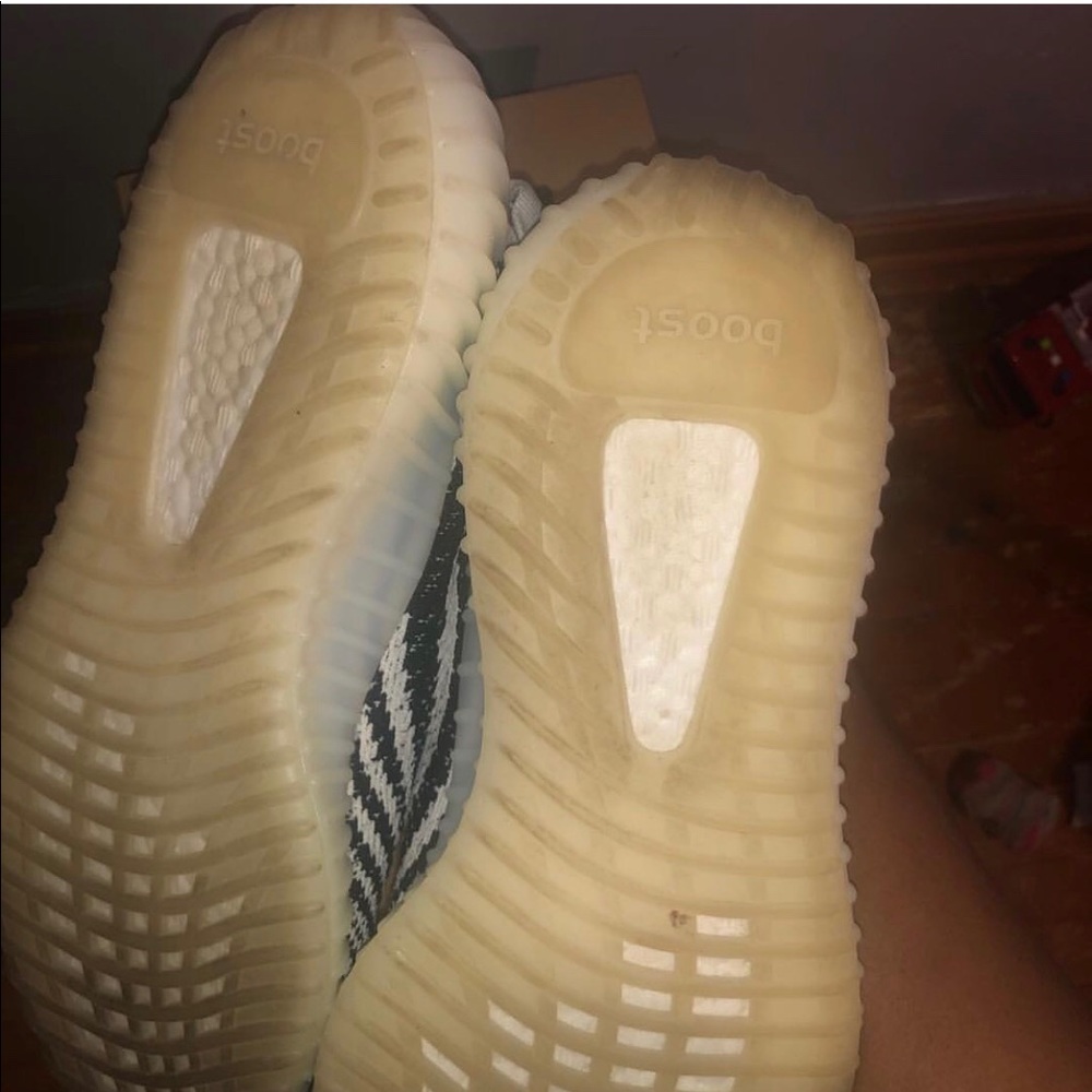 Zebra yeezys Worn 1 - Picture 3 of 3